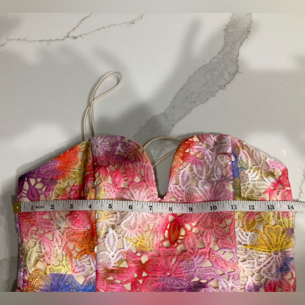 Badgley Mischka Colorful Sleeveless Gown - Picture 5 of 10